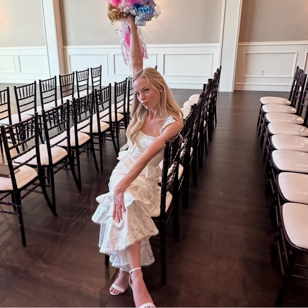 V. Chapman Violet dress in Coconut Macaron - Picture 11 of 11